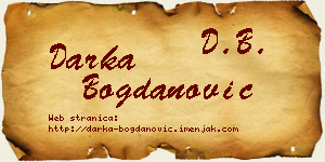 Darka Bogdanović vizit kartica